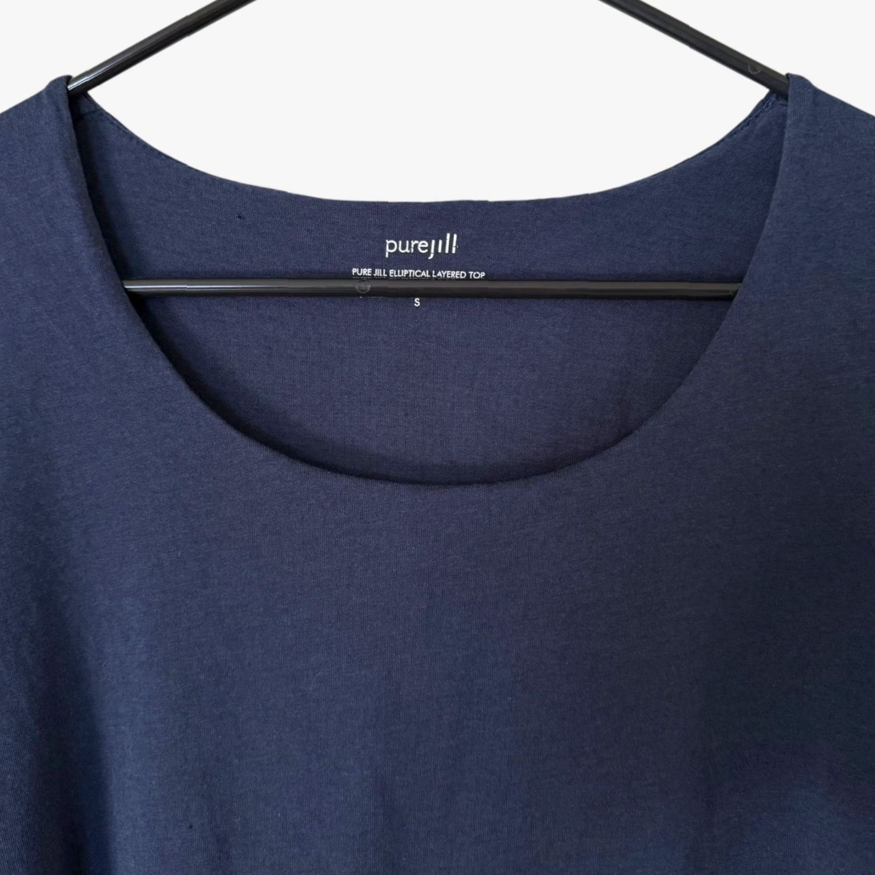 J. Jill Pure J.Jill Top Women's Size Small Blue Scoop-Neck 3/4 Sleeve Elliptical Layered Size S / US 4 / IT 40 - 5 Thumbnail