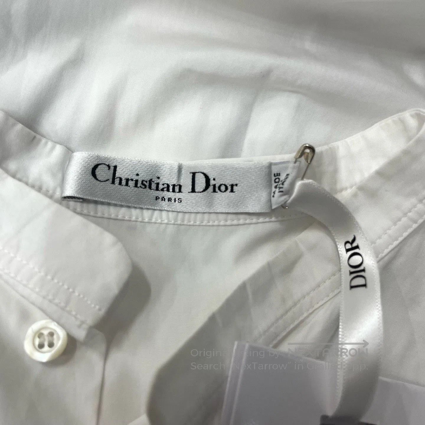 Dior Dior Small Bee Embroidery White Shirt. Size US XXS / EU 40 - 4 Thumbnail