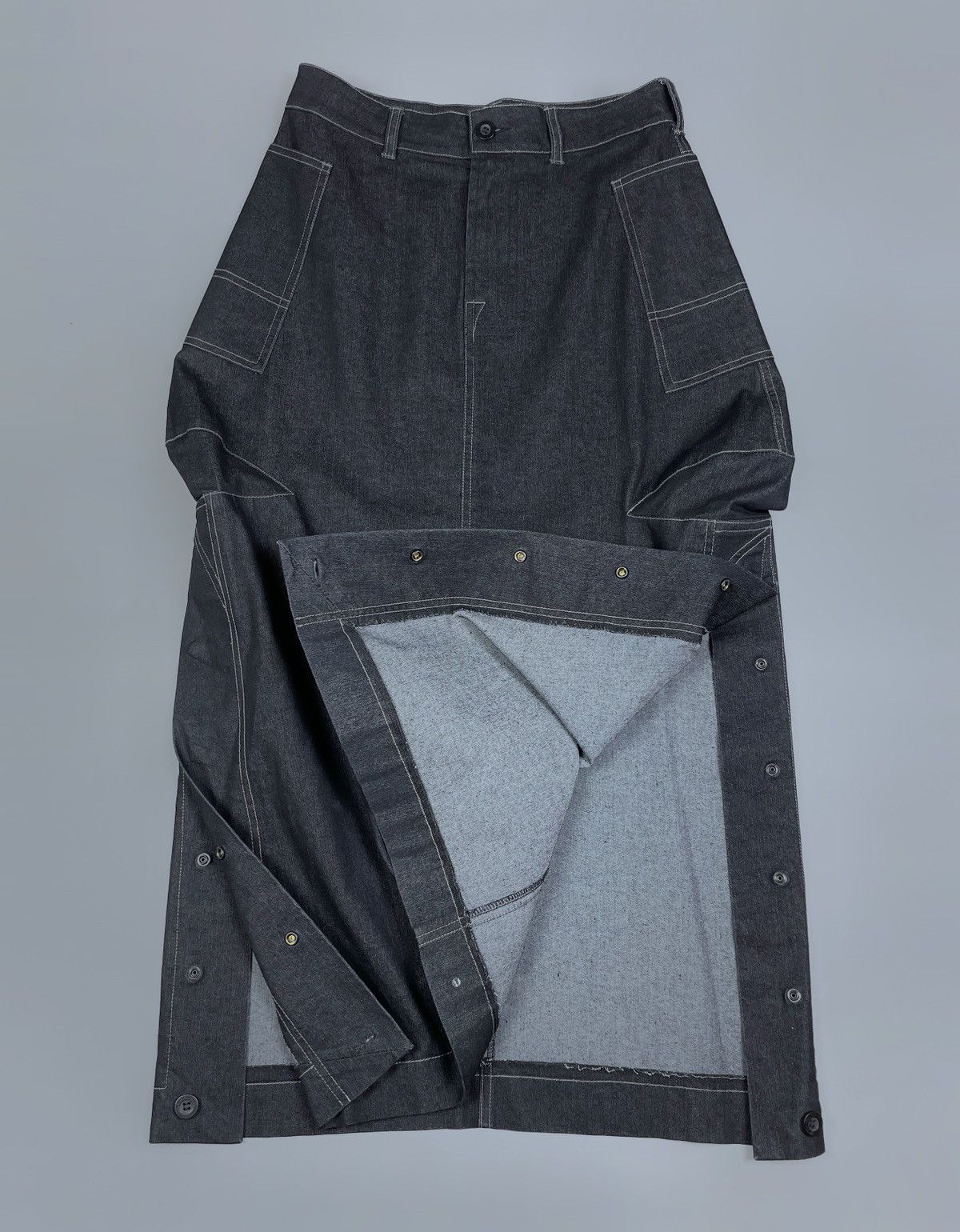 Marithe + Francois Girbaud Vintage Le Jean de Marithe Francois Girbaud Extreme Skirt 44 Size 27" / US 4 / IT 40 - 13 Thumbnail