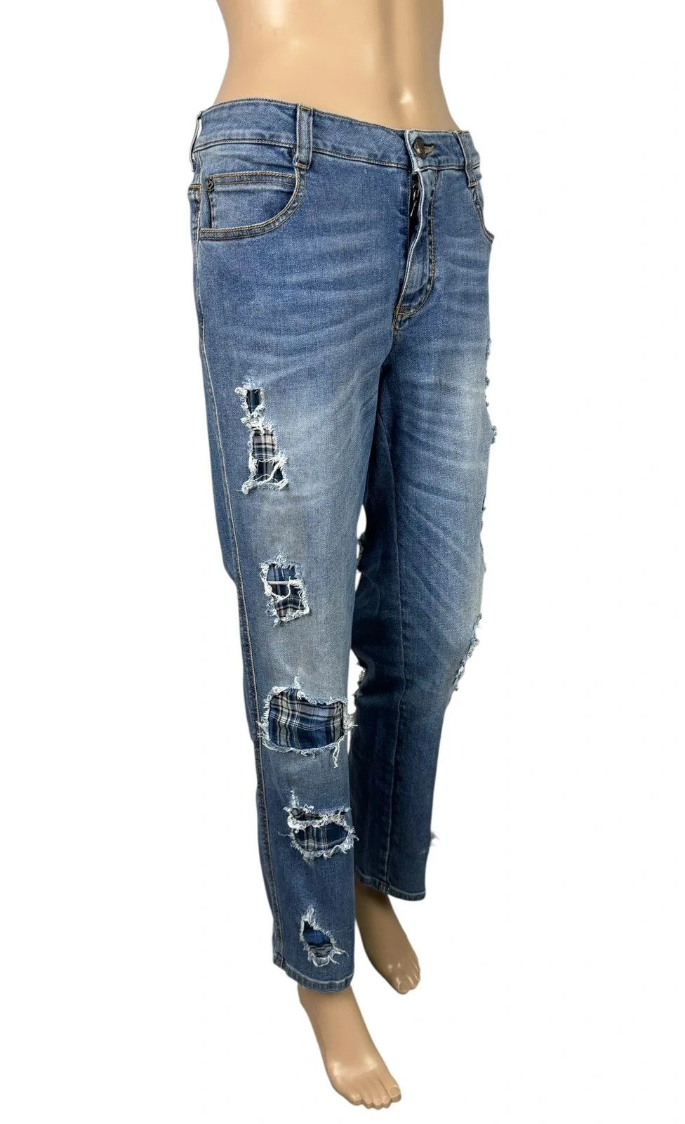 Ermanno Scervino Ermanno Scervino Royal Denim Boyfriend Jeans size 44 Size 30" / US 8 / IT 44 - 3 Thumbnail