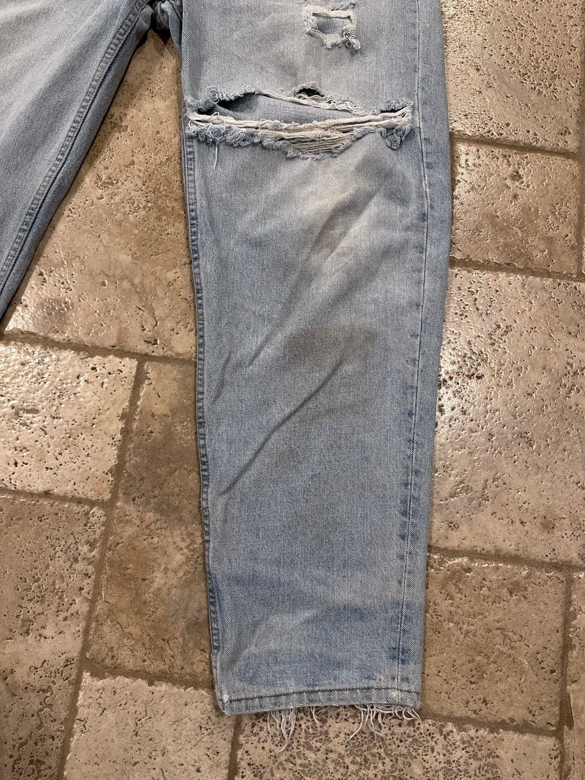 Levi's Vintage Levi’s 506 Blue Distressed Thrashed 90’s Denim Jeans Size US 38 / EU 54 - 4 Thumbnail