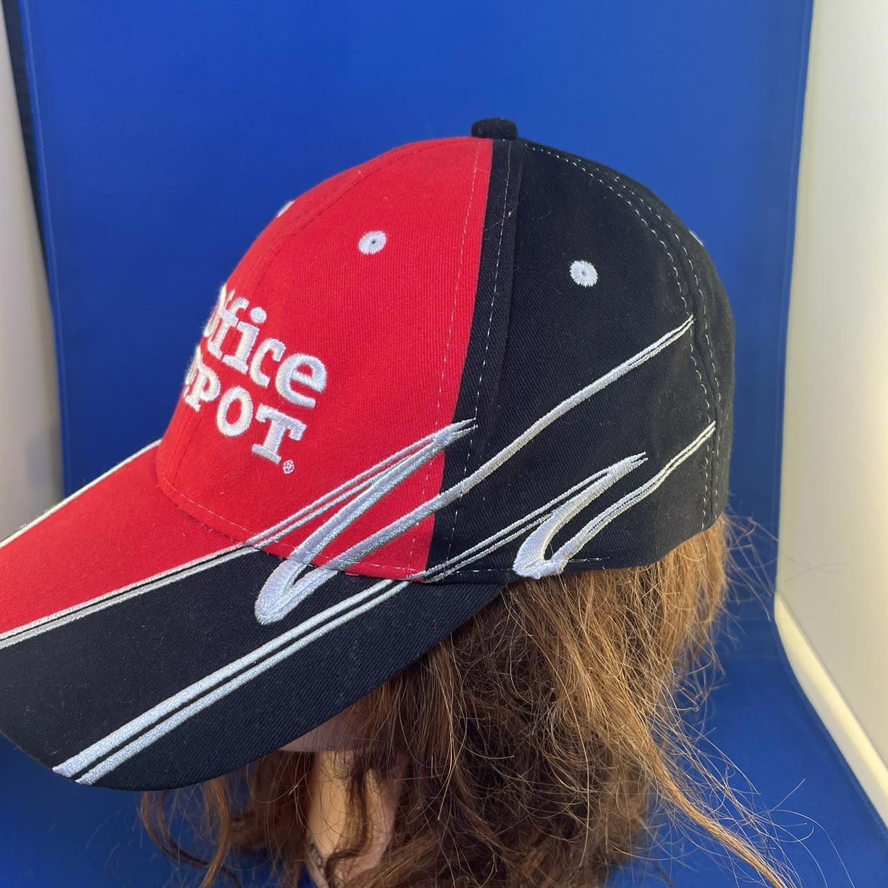 NASCAR Office Depot Racing Cap - Red and Black with Signature Size ONE SIZE - 4 Thumbnail