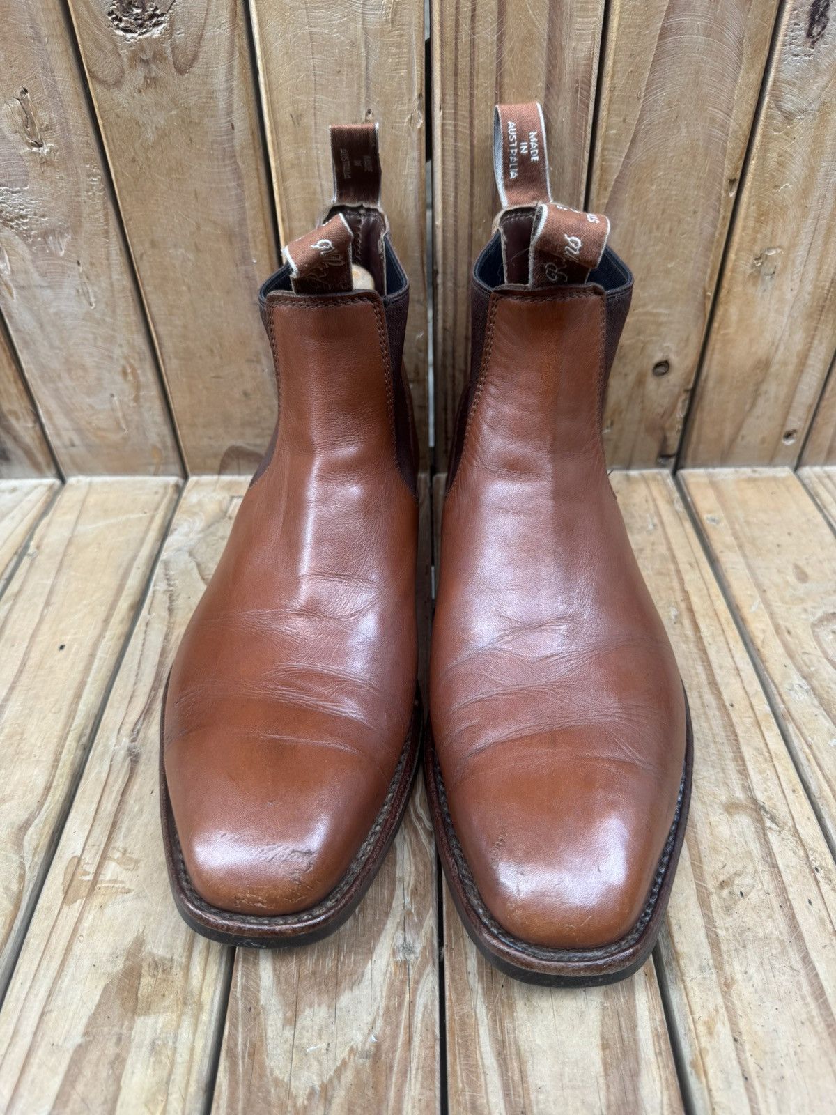 R.M. Williams R.M.Williams Brown leather Australian Men Boots UK 8 H US 9 Size US 9 / EU 42 - 8 Thumbnail