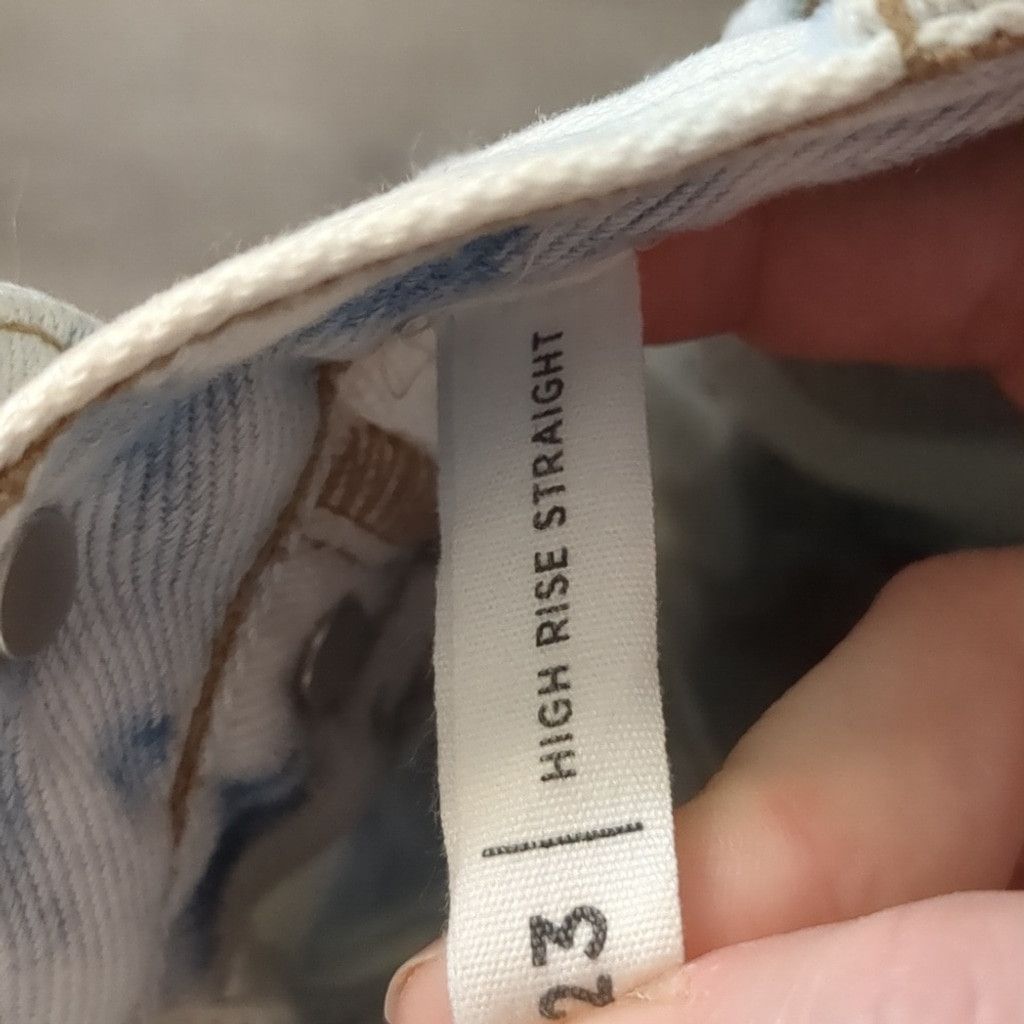 Pacsun PacSun Tie Dye High Waisted Straight Leg Jeans size 23 Size 23" - 9 Thumbnail