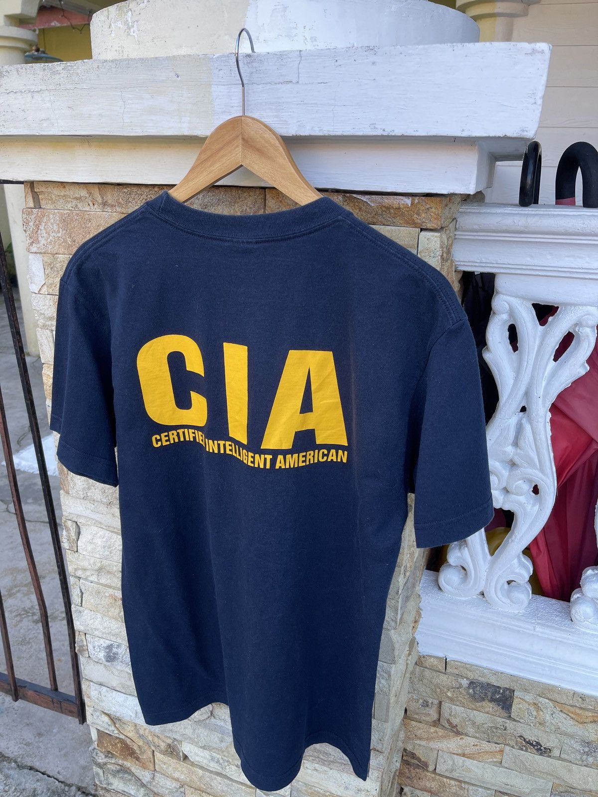 Vintage Last Drop🔥Rare🔥Vintage Y2K CIA T Shirt Size US M / EU 48-50 / 2 - 5 Thumbnail