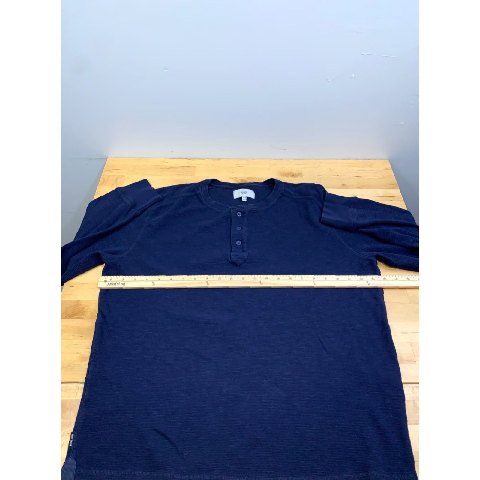 Vintage VINTAGE Jack Spade Henley Shirt Long Sleeve Men XL Blue Casual Pullover 12951 Size US XL / EU 56 / 4 - 4 Thumbnail