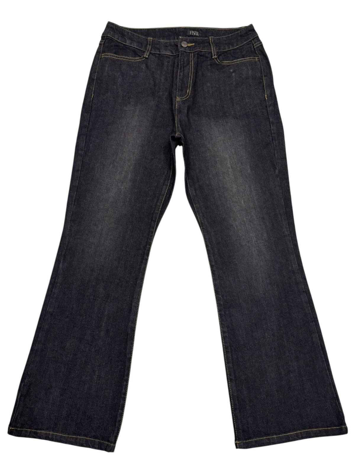 Tornado Mart FLARE JEANS BLACK FISCO BOOTCUT TORNADO MART VIBES JEANS Size US 30 / EU 46 - 7 Thumbnail