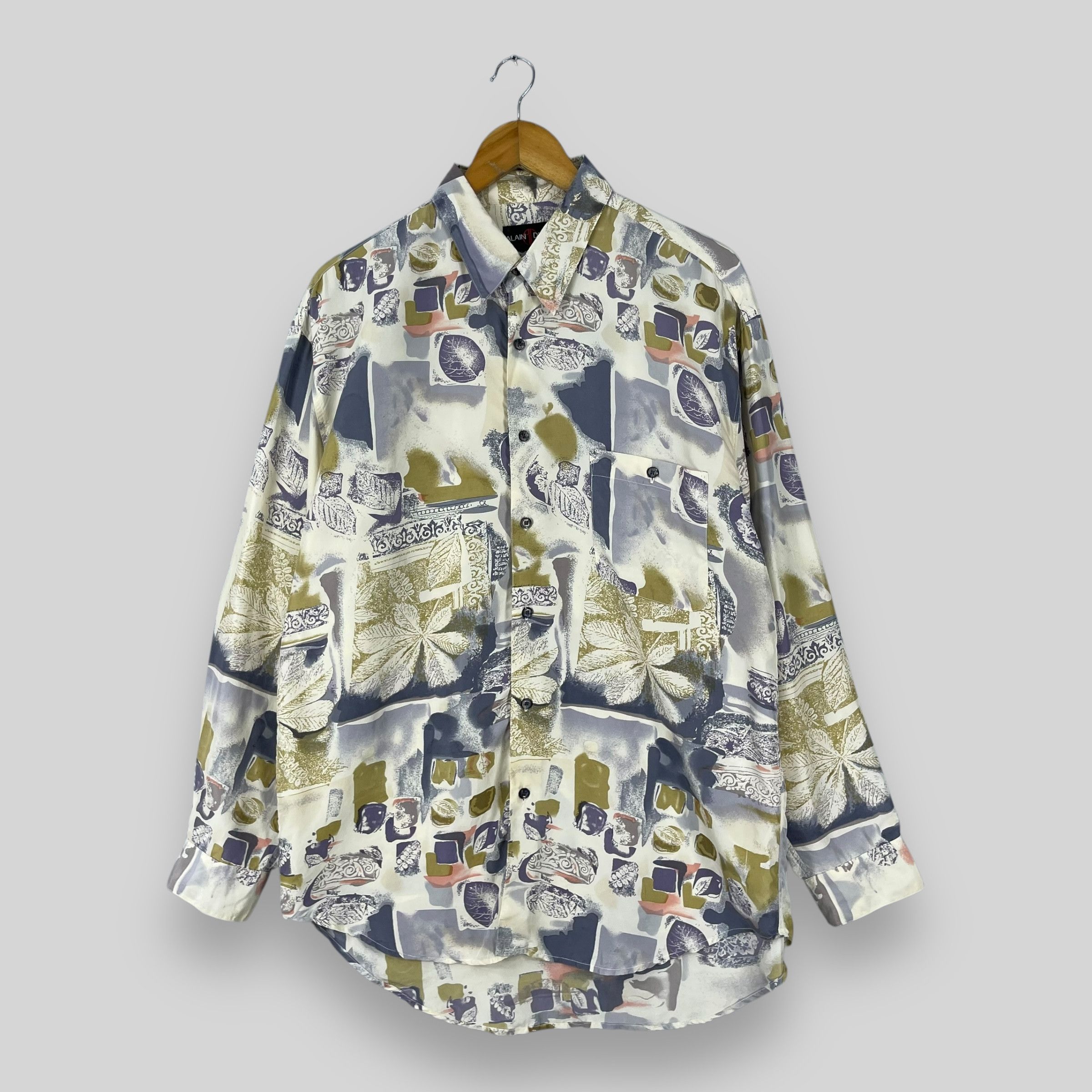Japanese Brand Vintage ALIAN DELON Pop Art Paint Motive Artwork Shirt Size US L / EU 52-54 / 3 - 1 Thumbnail