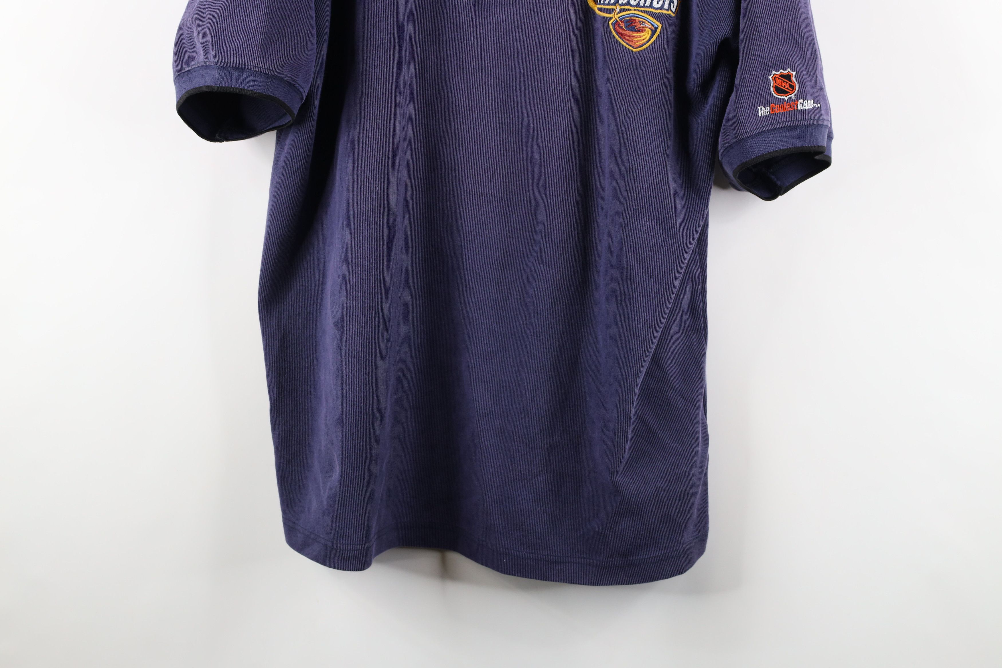Vintage Vintage Spell Out Atlanta Thrashers Hockey Collared Polo Size US L / EU 52-54 / 3 - 3 Thumbnail