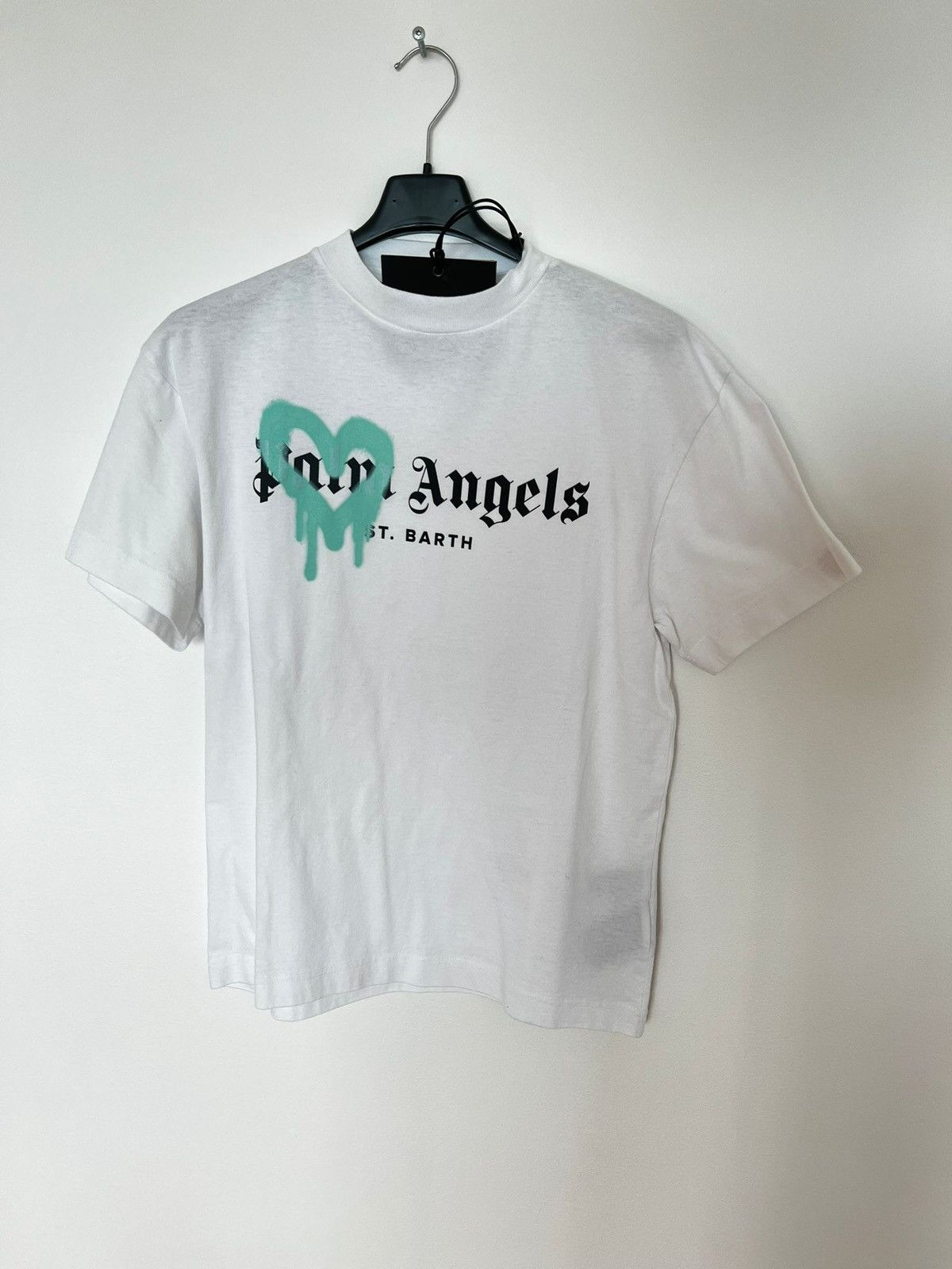 Image of Palm Angels St.barth Spray T-Shirt in White, Men's (Size XS)