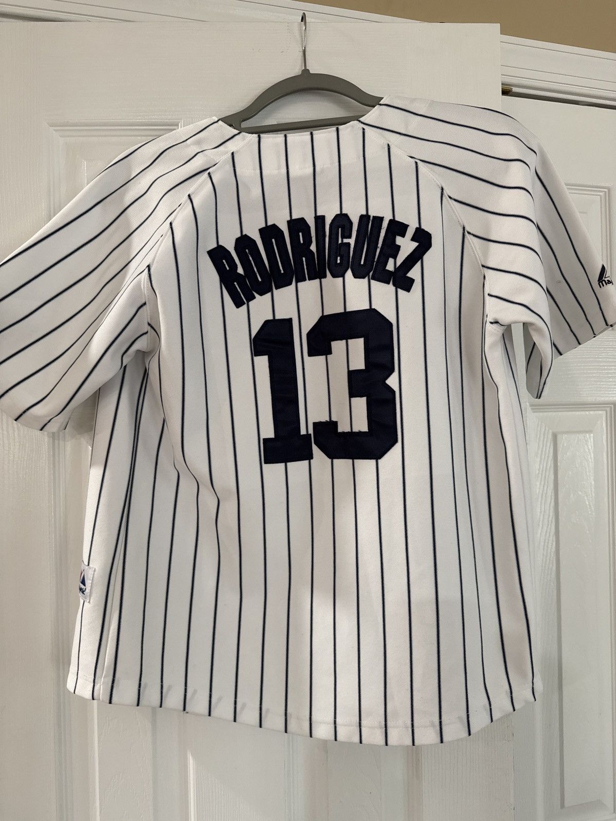Majestic A-rod pinstripe Yankees jersey Size US L / EU 52-54 / 3 - 2 Thumbnail