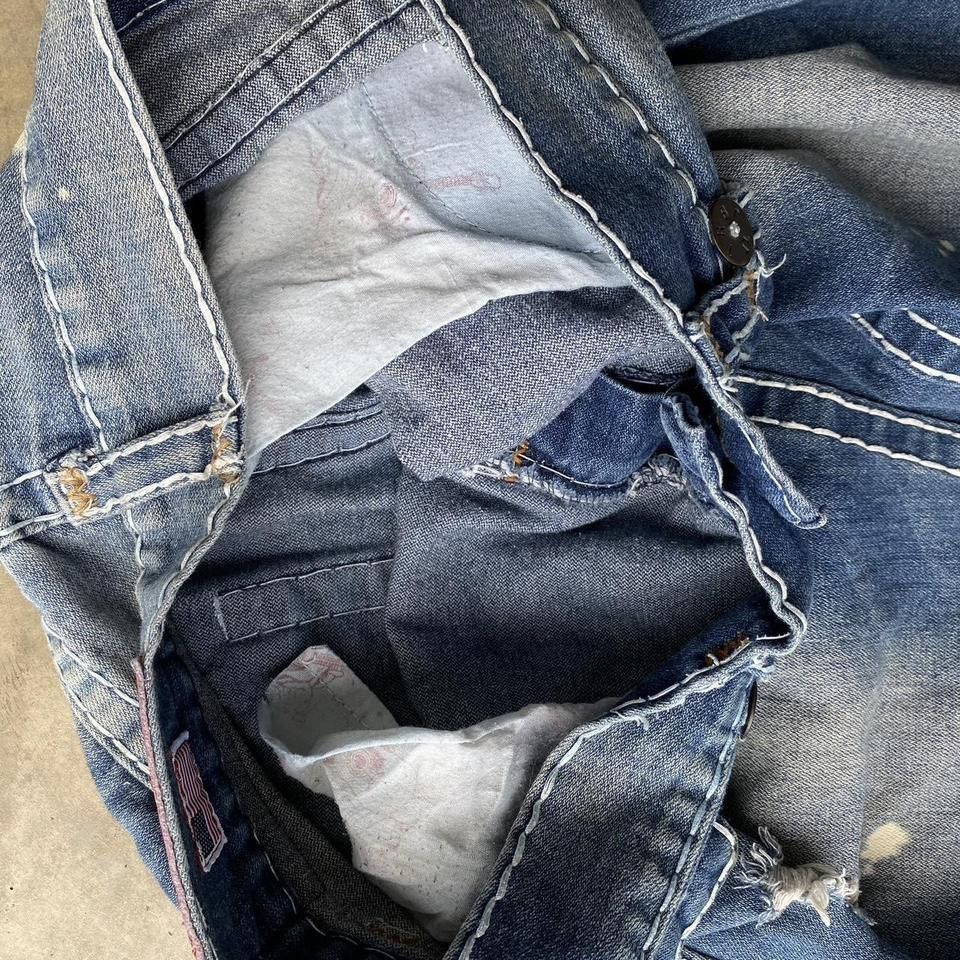 True Religion Vintage True Religion Designer denim jeans. USA bleach tears Size US 33 - 5 Thumbnail