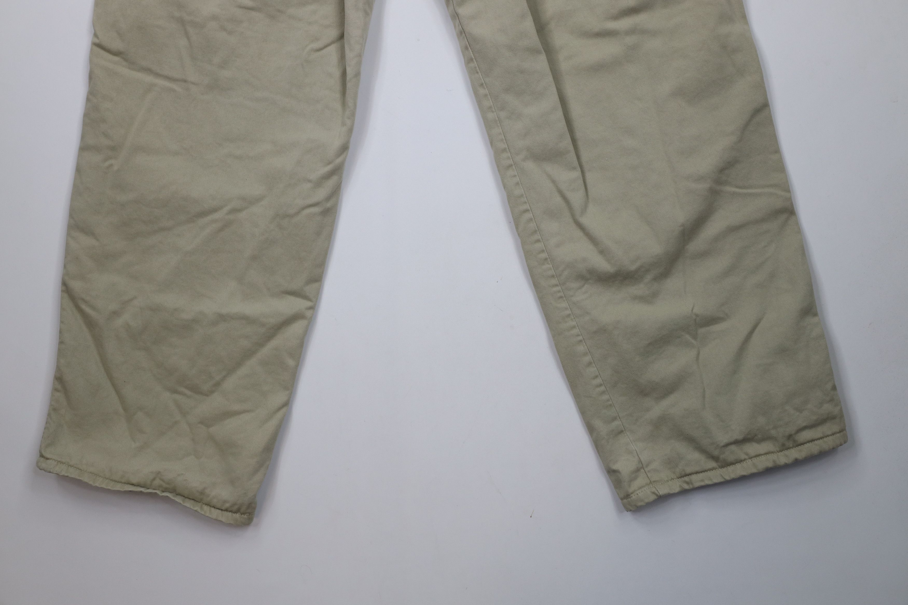 Gap × Vintage Vintage 90s Y2K Gap Fleece Lined Wide Leg Cargo Pants Beige Size US 40 / EU 56 - 12 Thumbnail