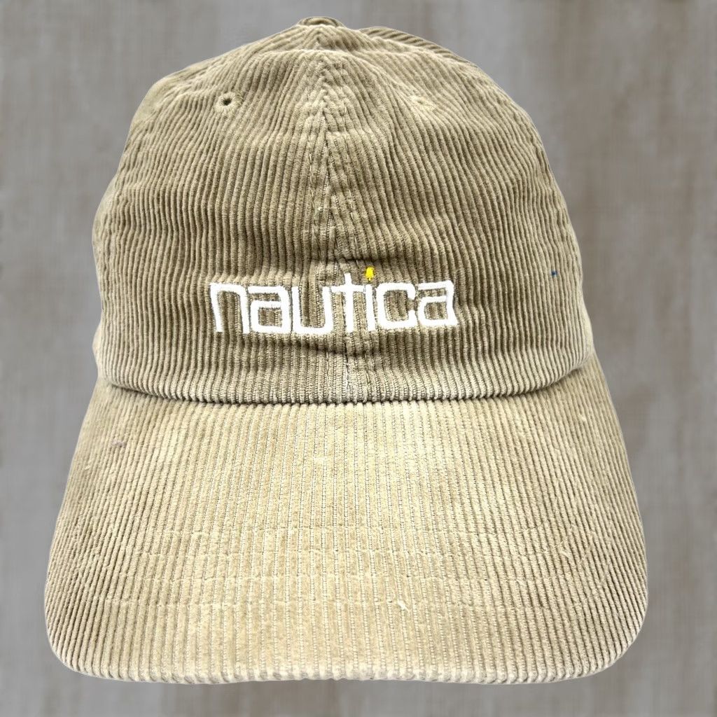 Nautica Nautica Trucker Hat - Corduroy Strap Baseball Golf Dad Mens Adult Brown Casual Size ONE SIZE - 1 Thumbnail