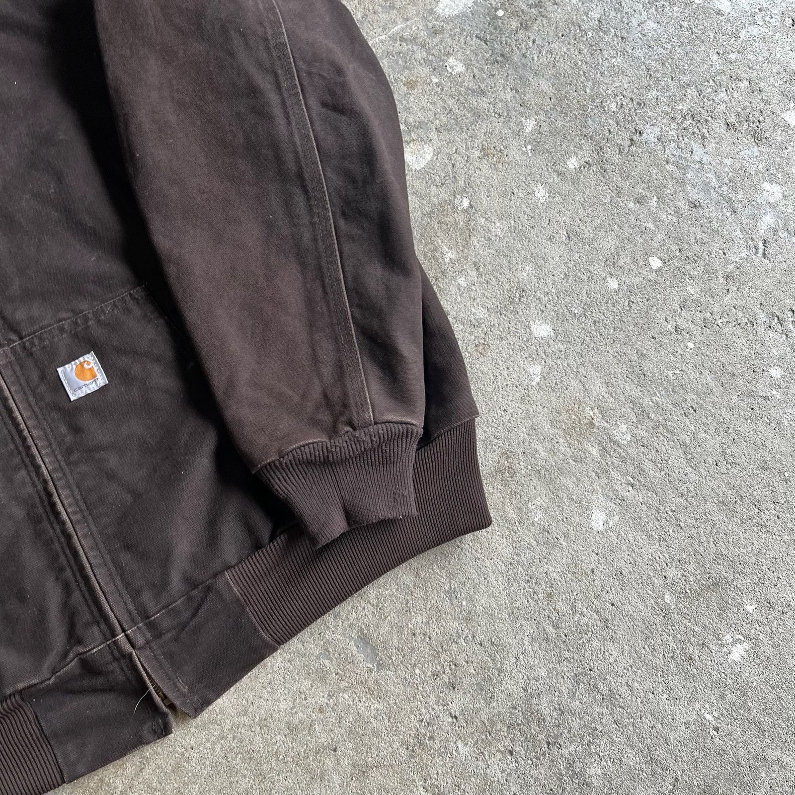 Carhartt × Vintage Carhartt WJ130 DKB WOMENS brown hooded work wear jacket Size US L / EU 52-54 / 3 - 9 Thumbnail