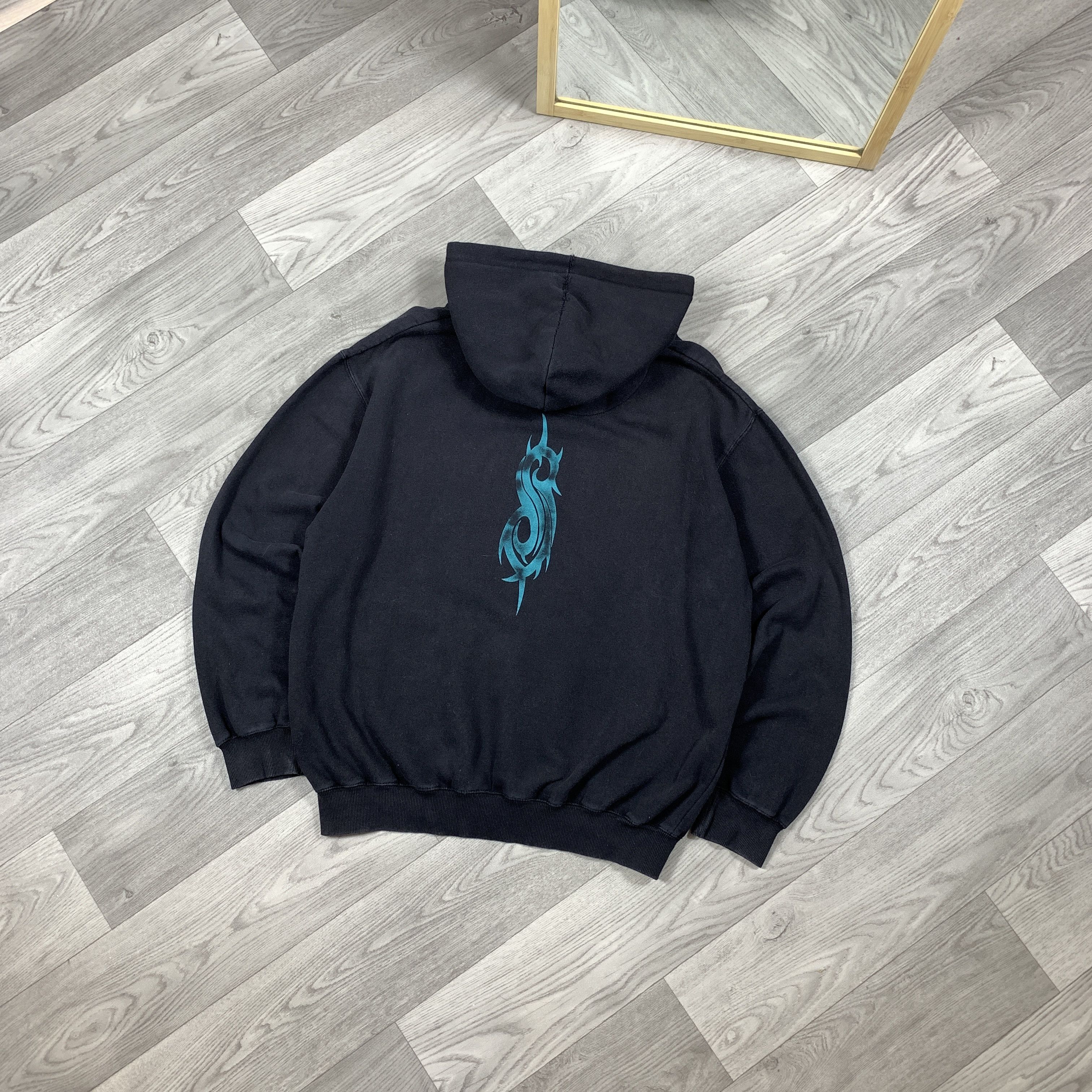 Slipknot Vintage Slipknot 90s Black Rock Band Graphic Hoodie Sweat XL Size US XL / EU 56 / 4 - 2 Thumbnail