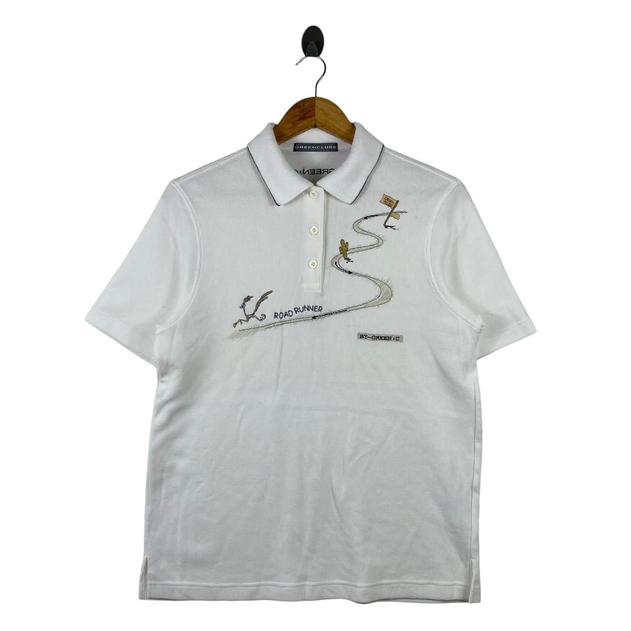 Vintage Vintage GREEN CLUBS ROAD RUNNERS Looney Tunes Tee Shirt Polo Size US S / EU 44-46 / 1 - 1 Thumbnail