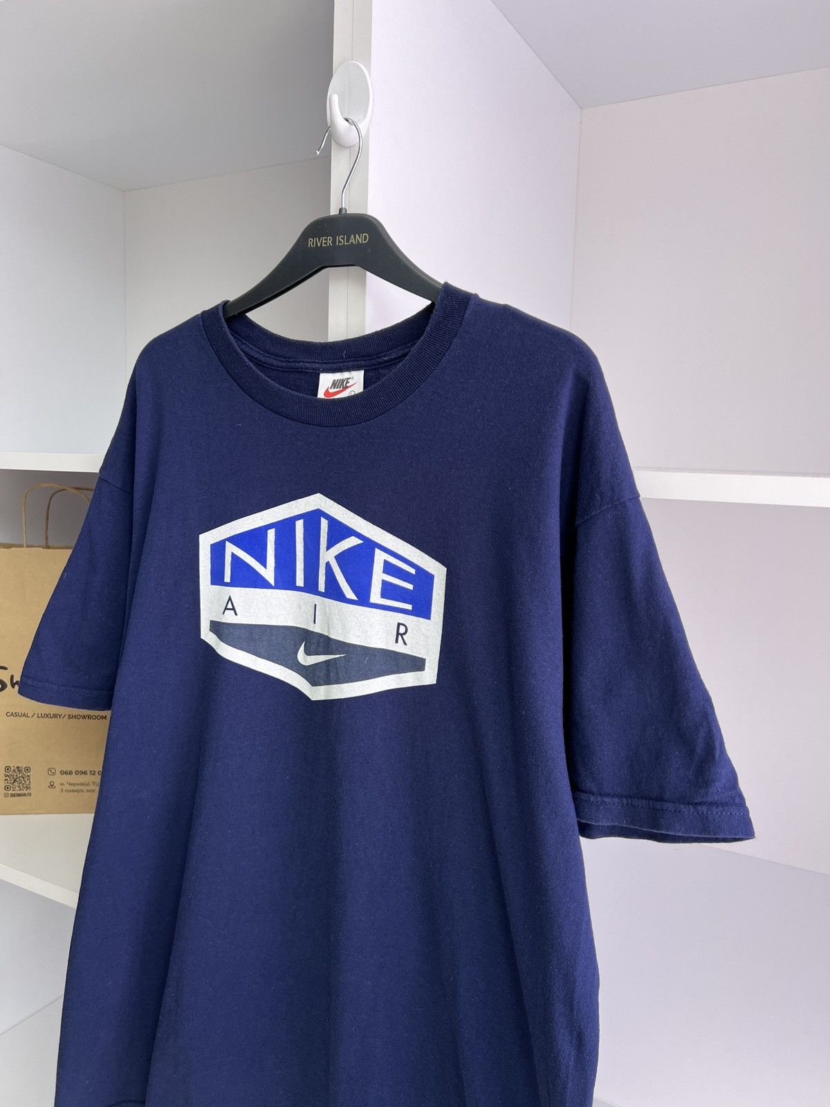 Nike × Vintage Vintage Nike Air Big logo Tee Size US L / EU 52-54 / 3 - 3 Thumbnail