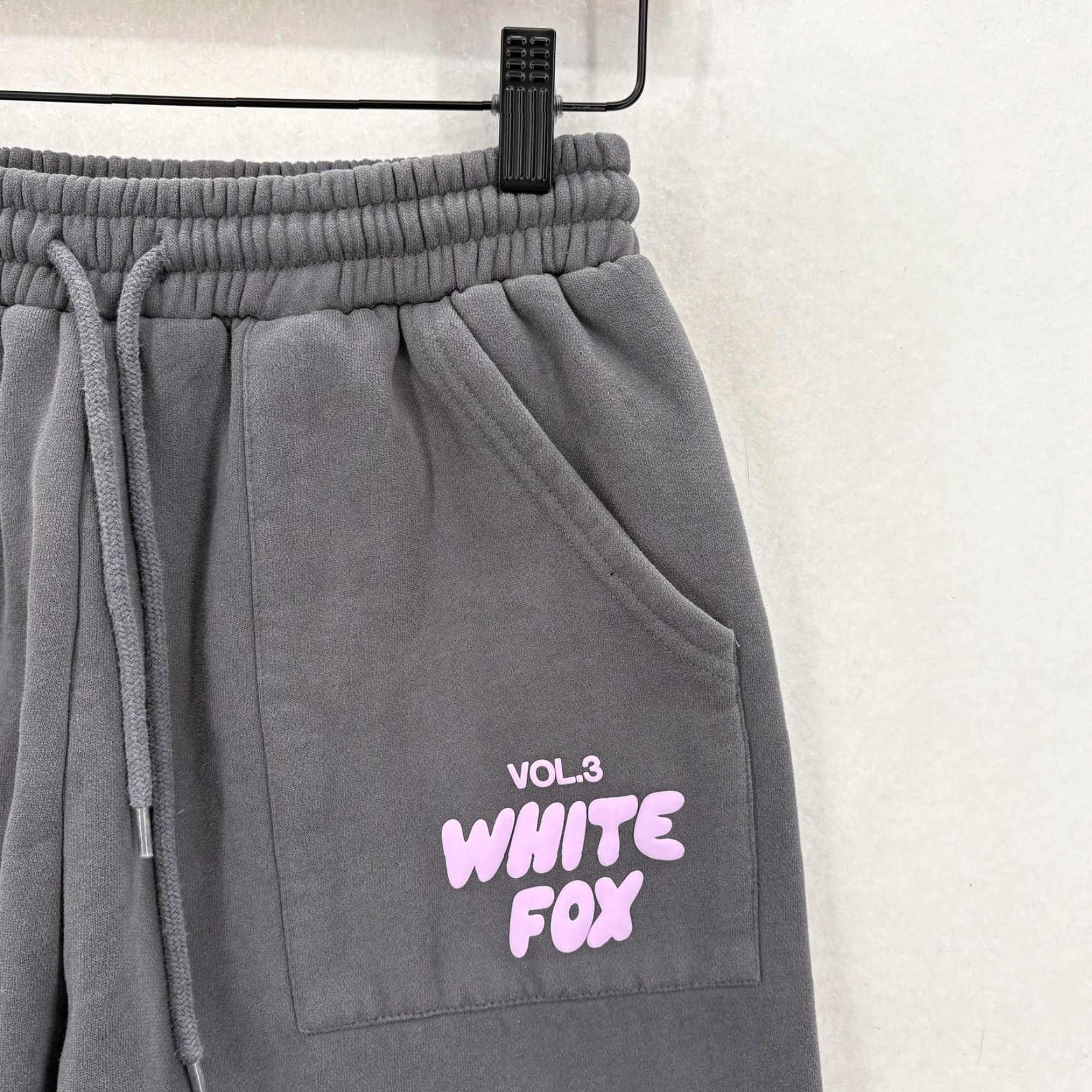 Vintage VINTAGE White Fox Sweatpants Womens XXS Gray Fleece Jogger Pockets Lounge Casual Logo Size 24" / US 00 / IT 34 - 3 Thumbnail