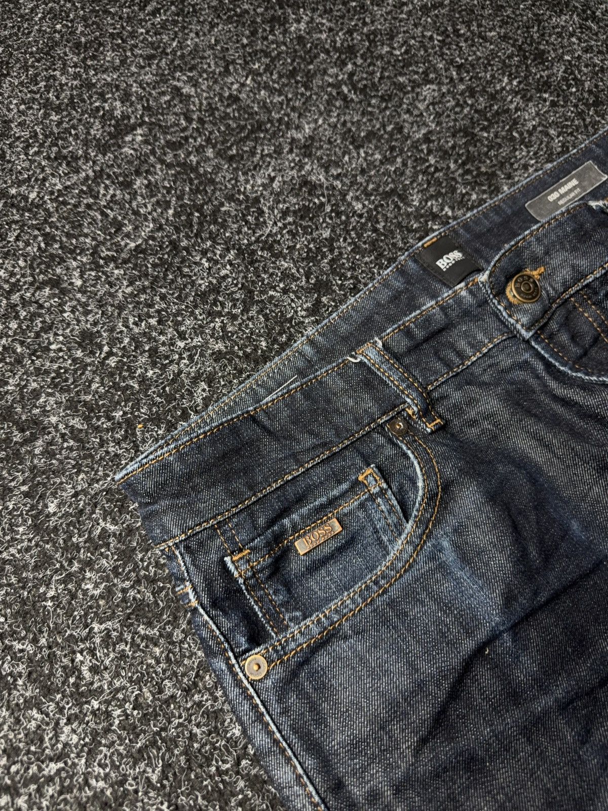 Hugo Boss Vintage 00s Y2K Hugo BOSS Retro Luxury Denim pants Jeans Size US 34 / EU 50 - 9 Thumbnail