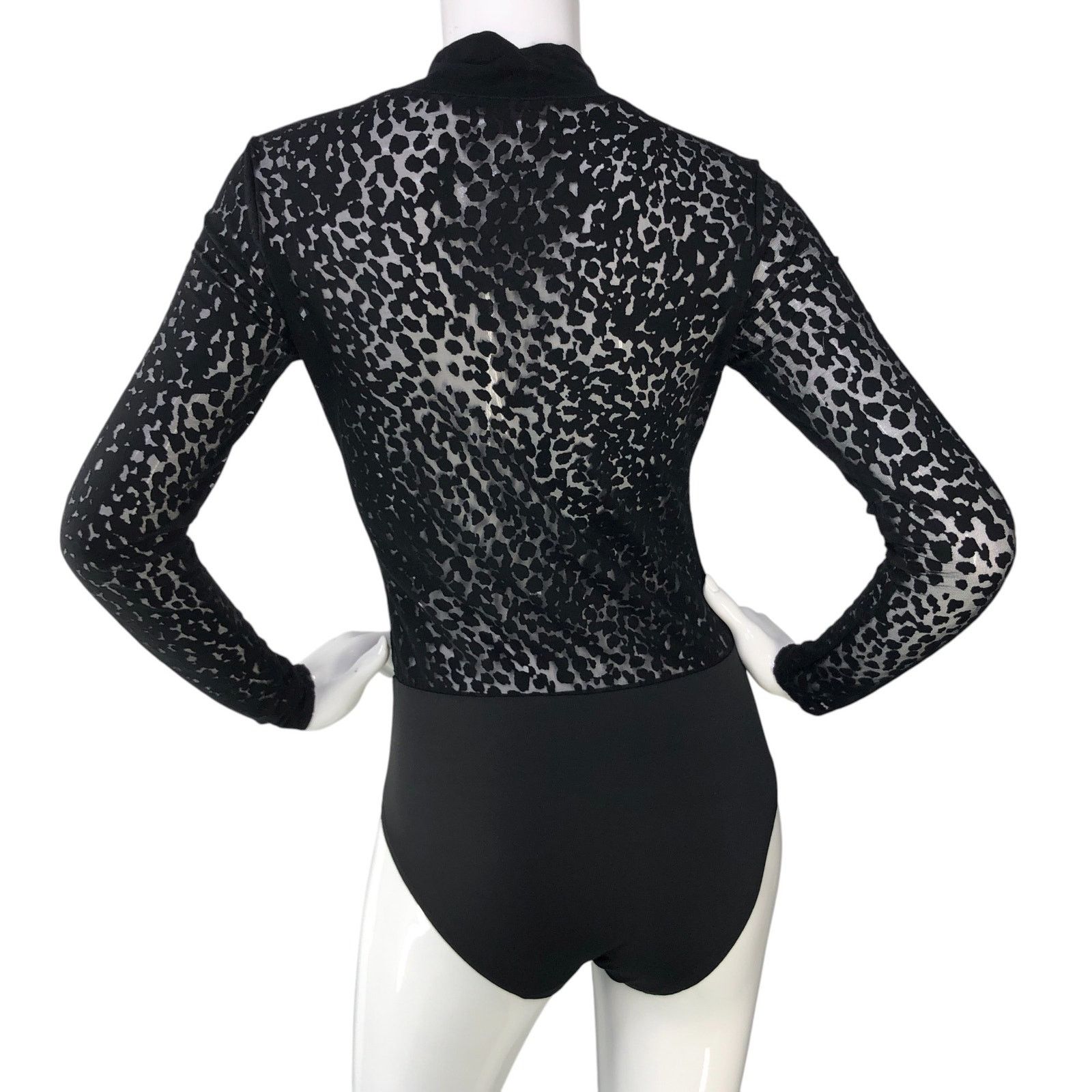 Allsaints ALLSAINTS All Saints Size 0 Bodysuit Bela Leopard Top Black Size XS / US 0-2 / IT 36-38 - 8 Thumbnail