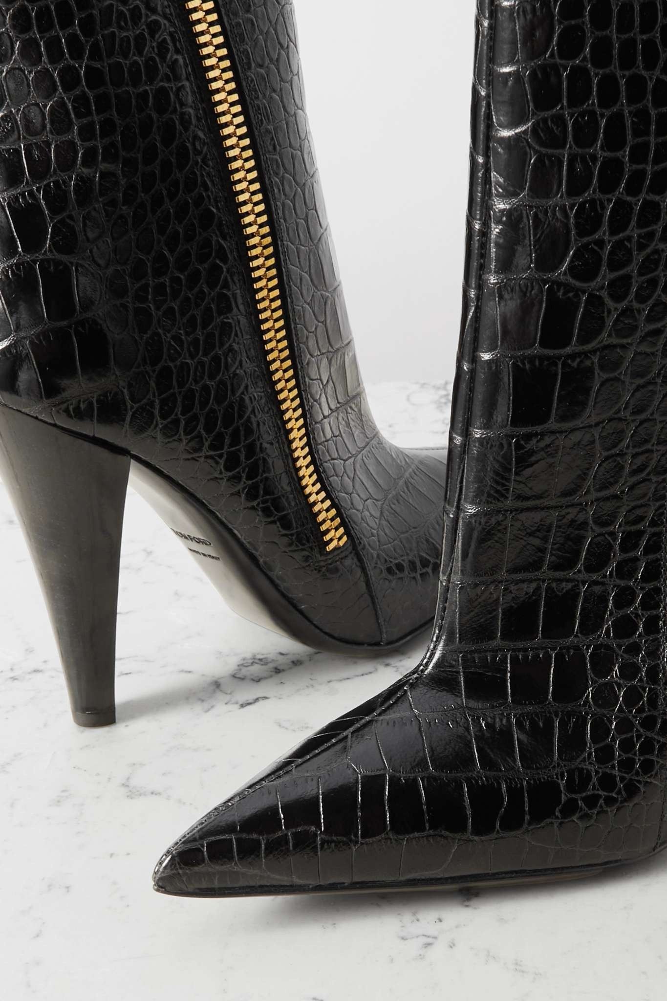Tom Ford o1w1db11224 W3294 Leather Ankle Boots in Black Size US 7.5 / IT 37.5 - 3 Thumbnail