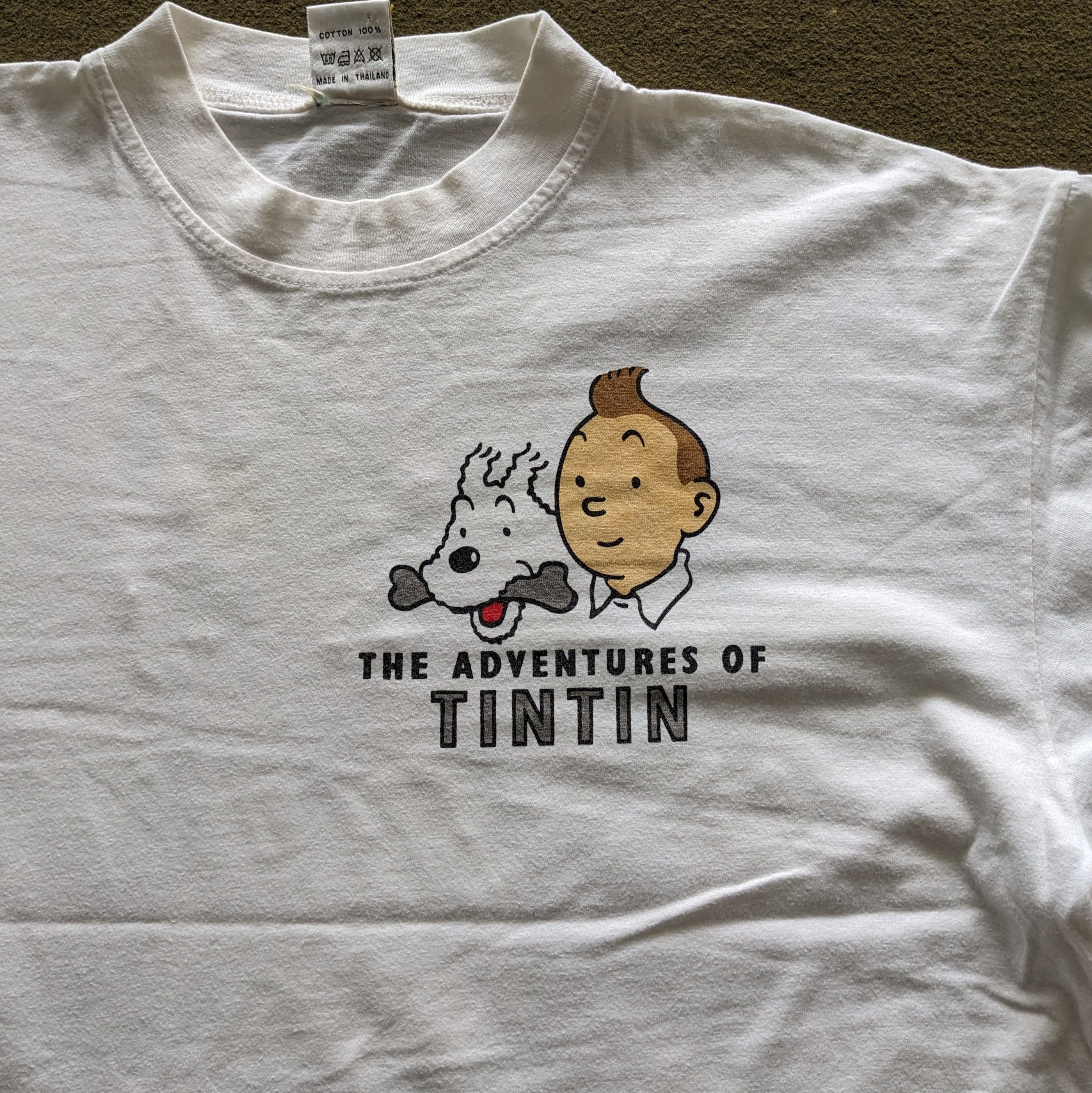 Other Vintage TINTIN IN THE CONGO American Cartoon T-shirt Size US L / EU 52-54 / 3 - 3 Thumbnail