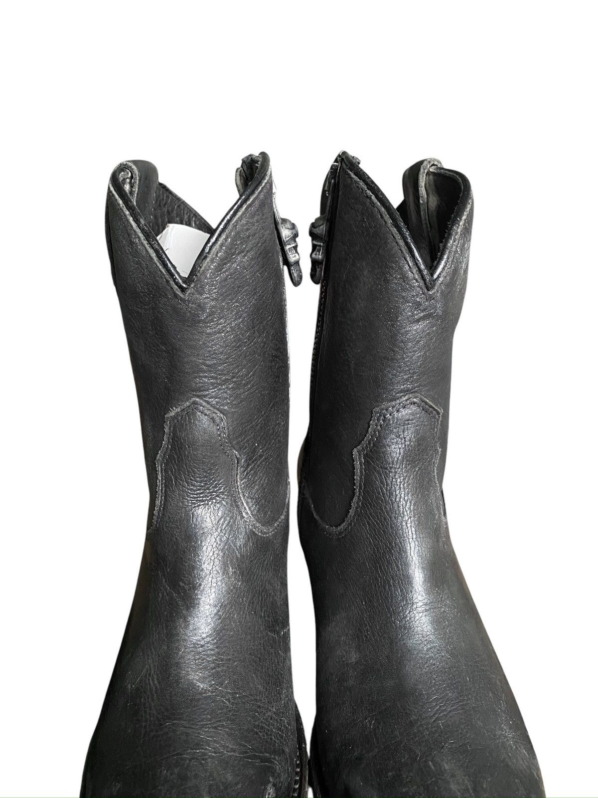 Cowboy Equipment New Rock leather cowboy boots Size 36 Size US 6 / IT 36 - 3 Thumbnail