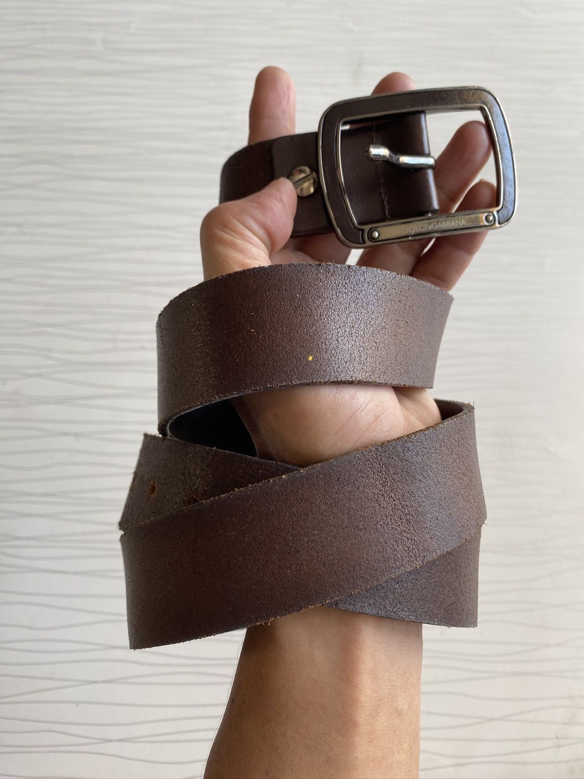 Dolce & Gabbana Dolce & Gabbana Leather Belt - Size 34" Size ONE SIZE - 9 Thumbnail