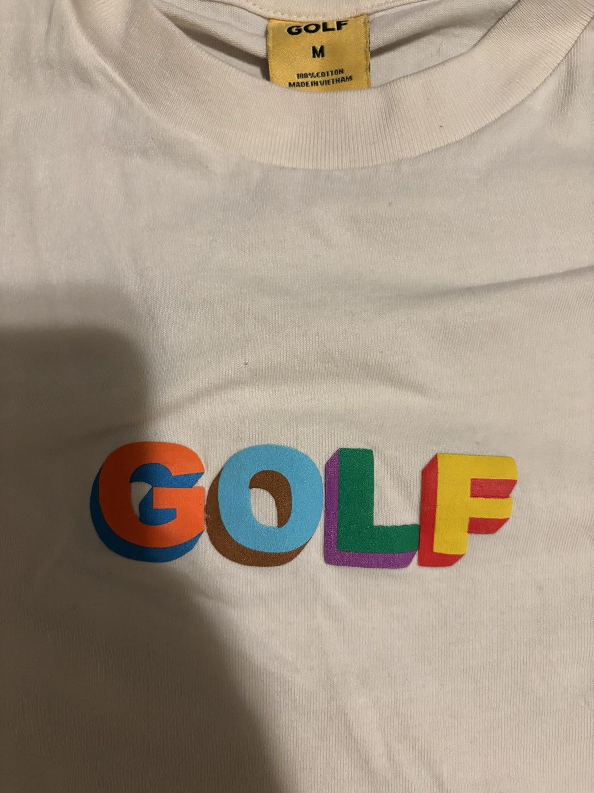 Golf Wang × Tyler The Creator GOLF WANG 3D Logo Tee Medium Cream Color Size US M / EU 48-50 / 2 - 2 Thumbnail