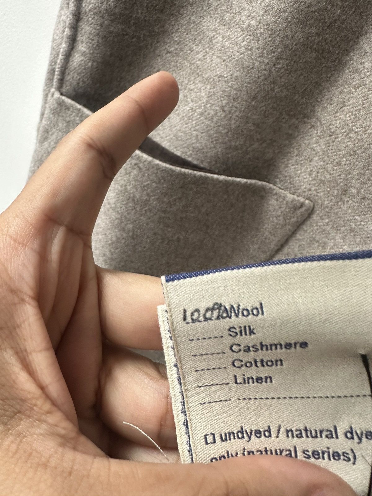 Stoffa Stoffa REVERSIBLE VEST Brown Cream Brushed Merino Wool Size US M / EU 48-50 / 2 - 9 Thumbnail