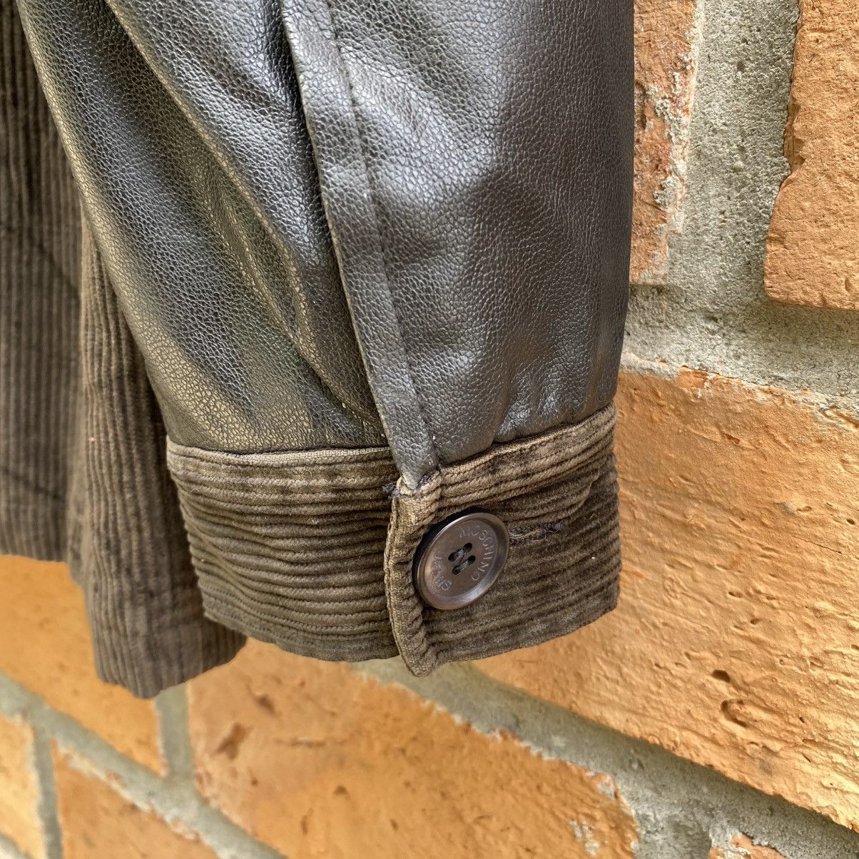 Moschino Moschino Brown Fux Leather & Corduroy Panel Jacket Size US M / EU 48-50 / 2 - 12 Thumbnail
