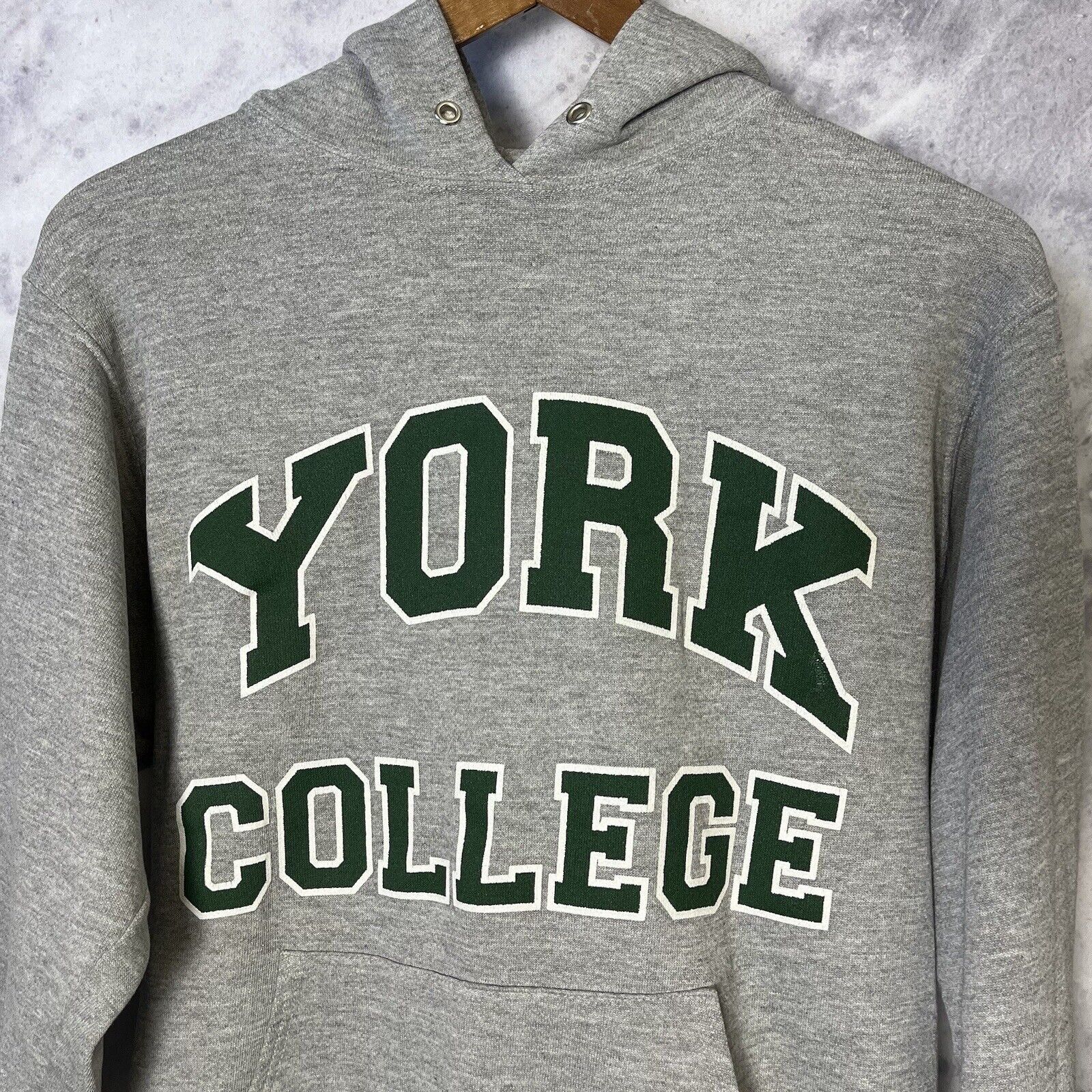 Vintage Vintage York College Hoodie Sweatshirt Mens Small Size US S / EU 44-46 / 1 - 1 Thumbnail
