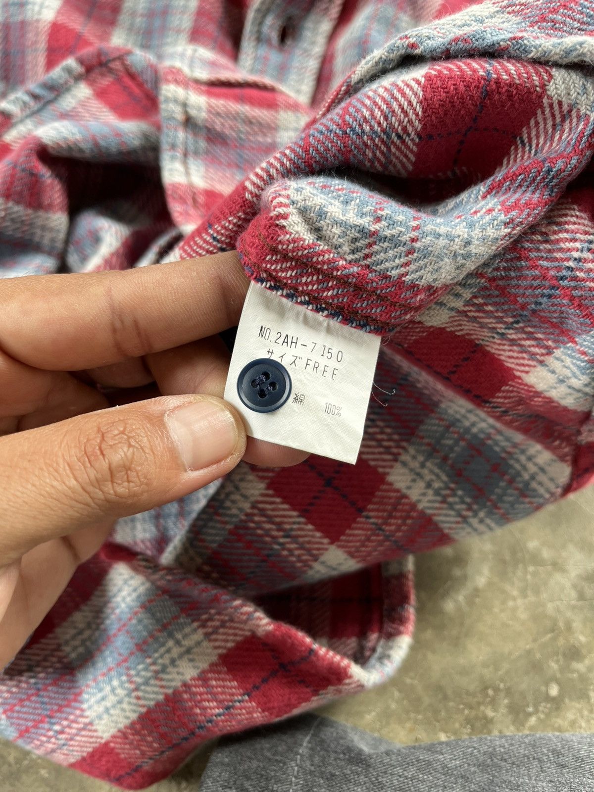 Hysteric Glamour × Japanese Brand ⚡️Vintage Hysteric Glamour Flannel Shirts Button Up Japan Size ONE SIZE - 4 Thumbnail