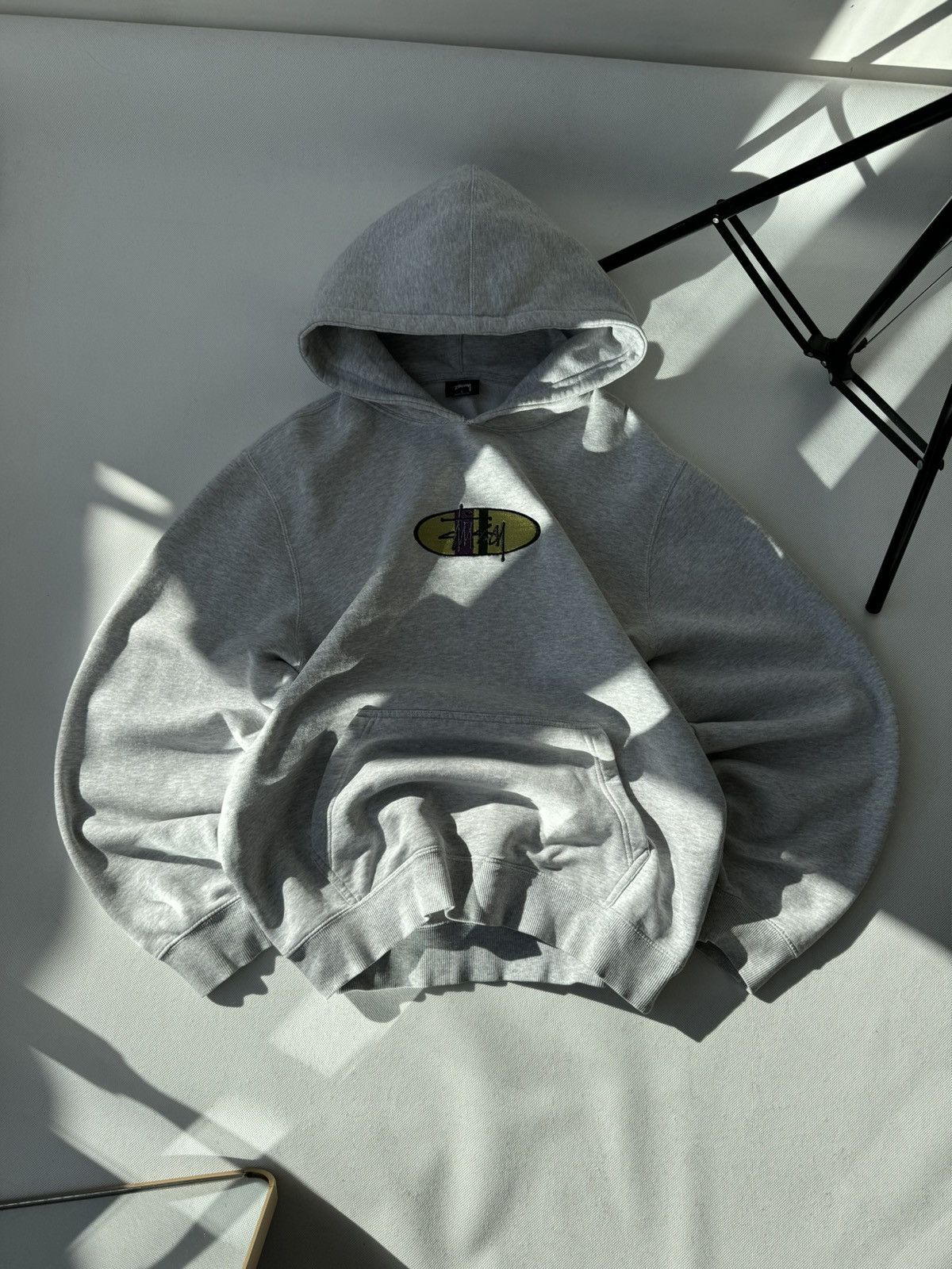Stussy × Vintage STUSSY CENTER LOGO VINTAGE OVERSIZE HOODIE Size US XL / EU 56 / 4 - 6 Thumbnail