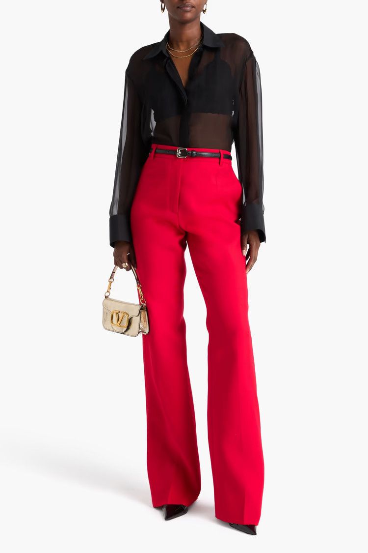 Valentino o1y0326 Casual Pant in Red Size 30" / US 8 / IT 44 - 2 Thumbnail
