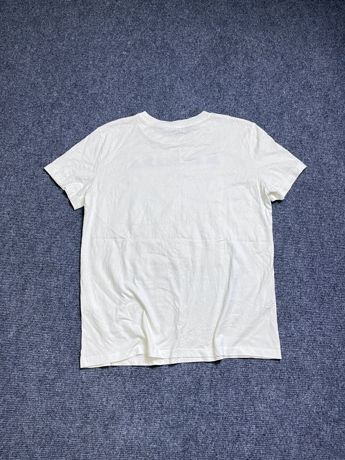 Max Mara Max Mara White Crew Neck T-Shirt with Embroidered Logo Size M / US 6-8 / IT 42-44 - 6 Thumbnail