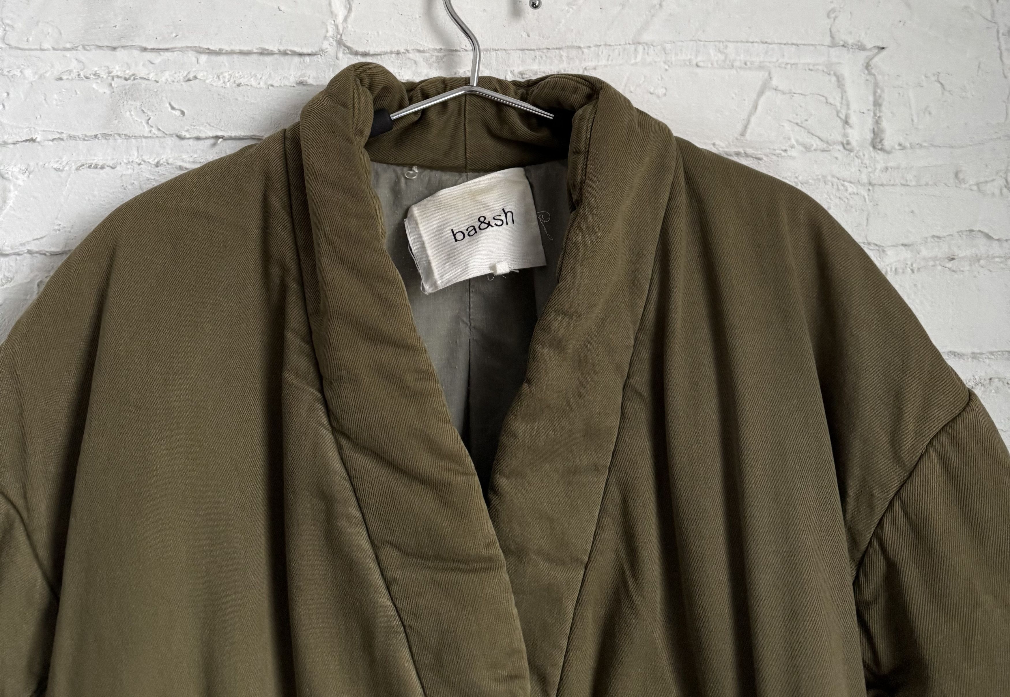 ba&sh Ba&sh quilted denim Caly green jacket Size S / US 4 / IT 40 - 11 Thumbnail