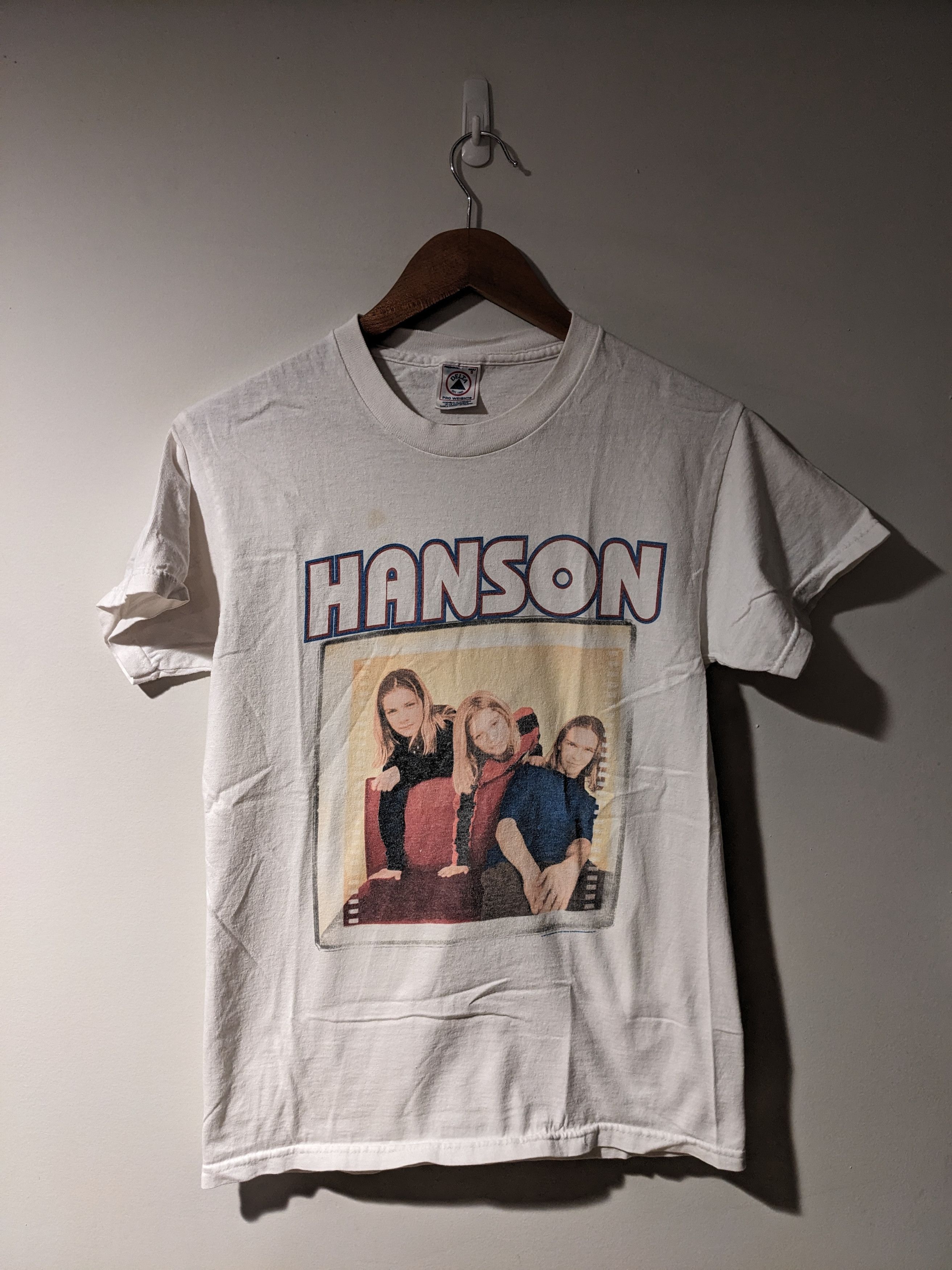 Band Tees × Vintage Vintage 1997 Hanson Polygram Concert Band Tour Small T-Shirt Size US S / EU 44-46 / 1 - 1 Thumbnail
