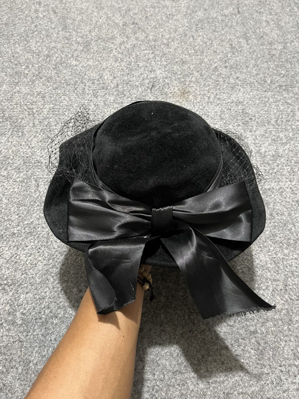 Other Vintage 60s Betmar Veil Wool Hat Black USA Size ONE SIZE - 1 Thumbnail