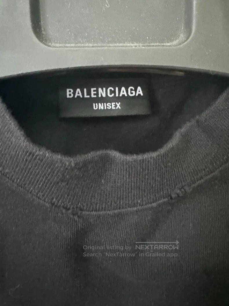 Balenciaga Balenciaga Black Logo Short-Sleeve T-Shirt Size US XXS / EU 40 - 4 Thumbnail