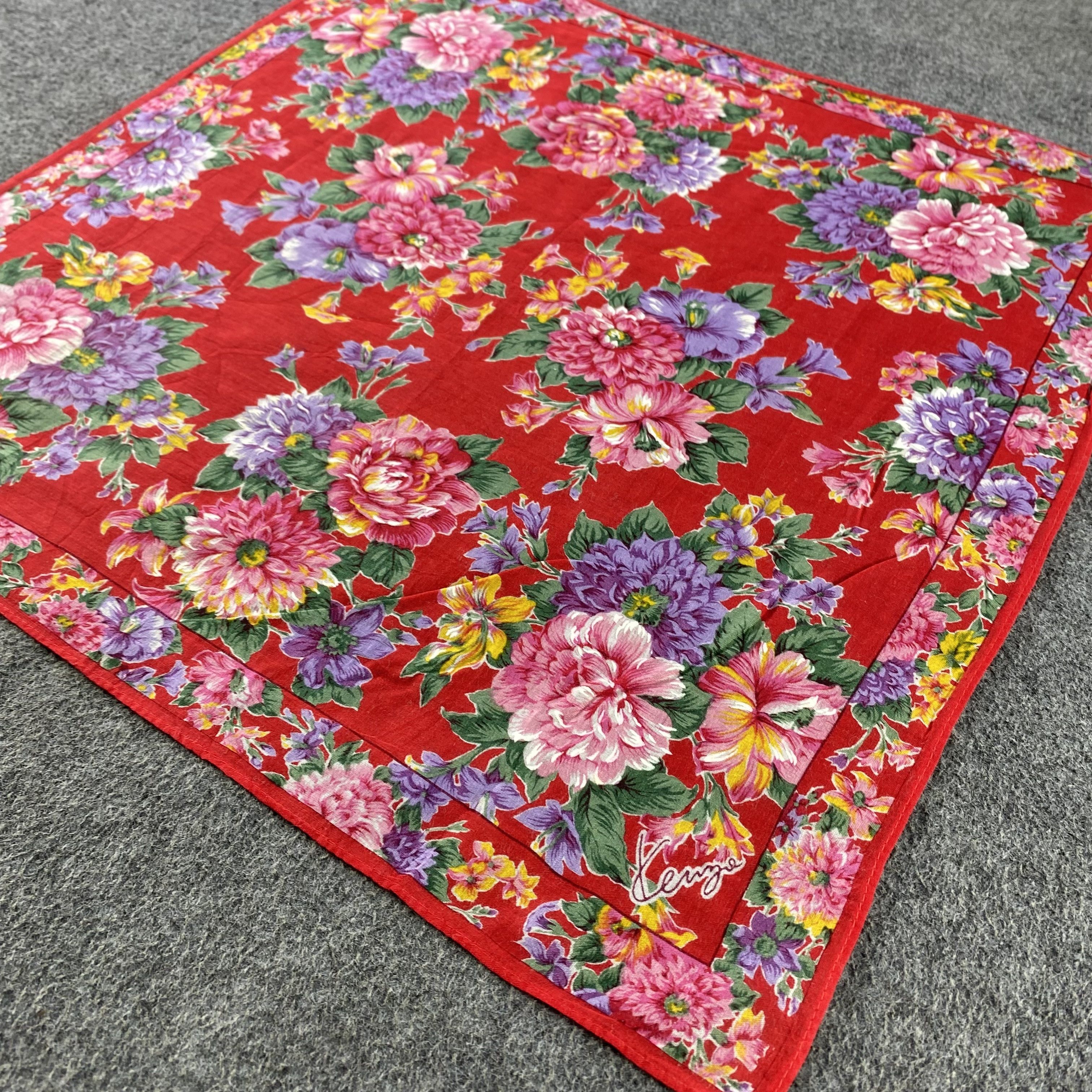 Kenzo × Vintage Kenzo Handkerchief/Neckerchief/Bandana HC821 Size ONE SIZE - 2 Thumbnail