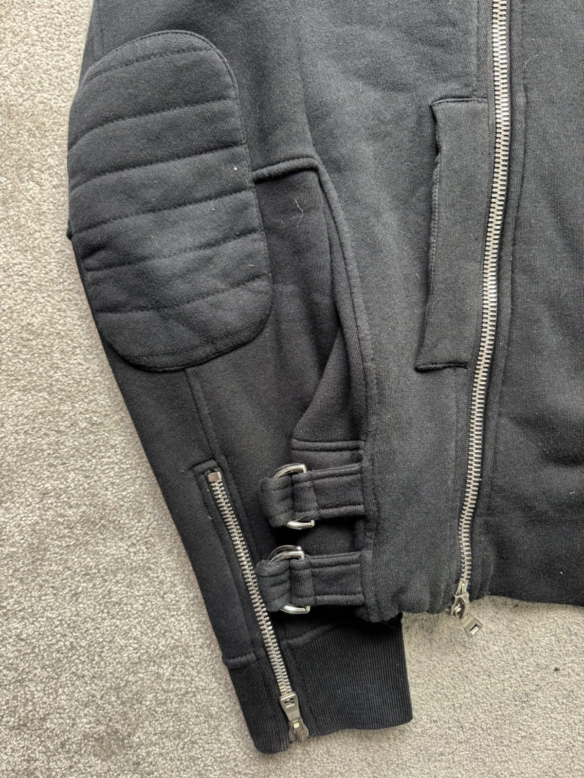 Balmain Balmain Paris by decarnin aw2010 biker style hoodie Size US L / EU 52-54 / 3 - 2 Thumbnail