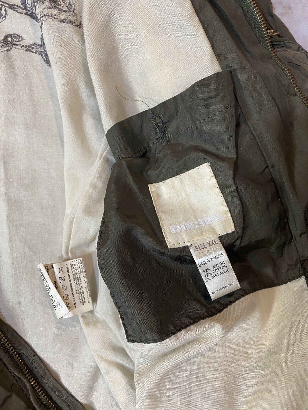 Japanese Brand Archival Diesel Multipocket Bomber Jacket Size XXL / US 16-18 / IT 52-54 - 8 Thumbnail
