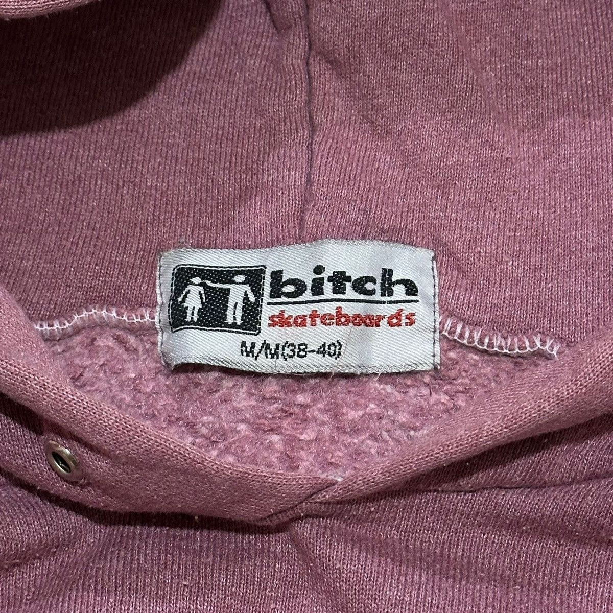 Vintage Vtg 90s Bitch Skateboard Hoodie Sweatshirt Size M Size US M / EU 48-50 / 2 - 4 Thumbnail