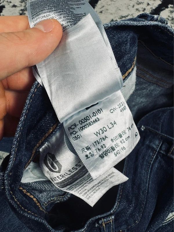 Levi's Levis 501 jeans 30 34 navy blue Size US 30 / EU 46 - 5 Thumbnail