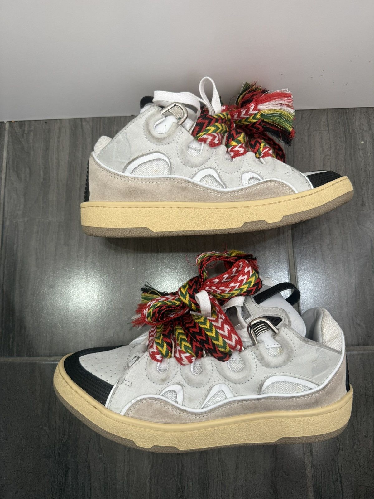 Lanvin Lanvin leather curb sneakers Size US 8 / IT 38 - 3 Thumbnail