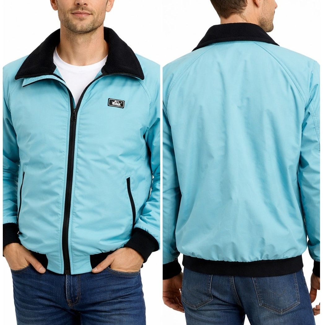 Vintage × Woolrich Woolen Mills Vintage 90s Woolrich Teal Fleece Lined Bomber Jacket USA Size US M / EU 48-50 / 2 - 2 Thumbnail
