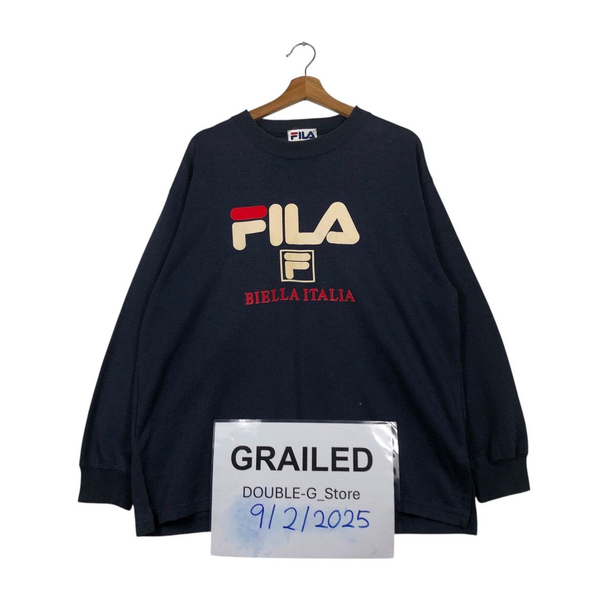 Fila × Japanese Brand 📌Vintage Sweatshirt Fila Big Logo Spell Out Design Size US M / EU 48-50 / 2 - 1 Thumbnail