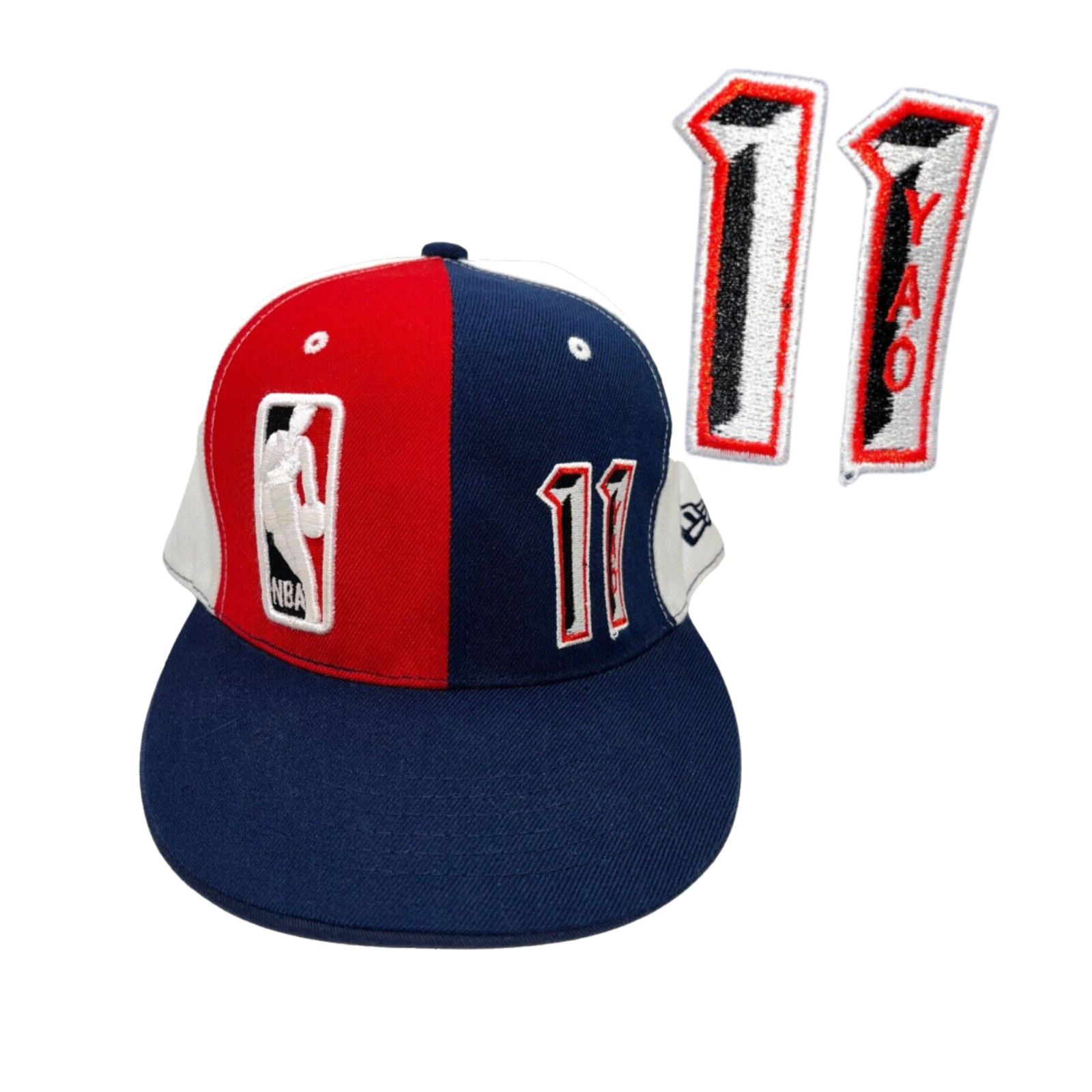 New Era Yao Ming Houston Rockets New Era Hat 7 1/8 Rare NBA Vintage Size ONE SIZE - 2 Thumbnail